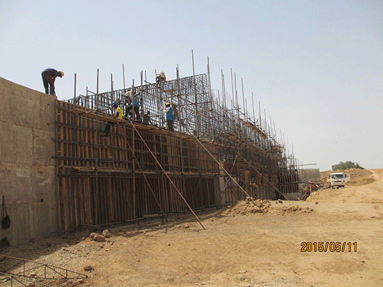 Construction of the Djenne Dam in Mali